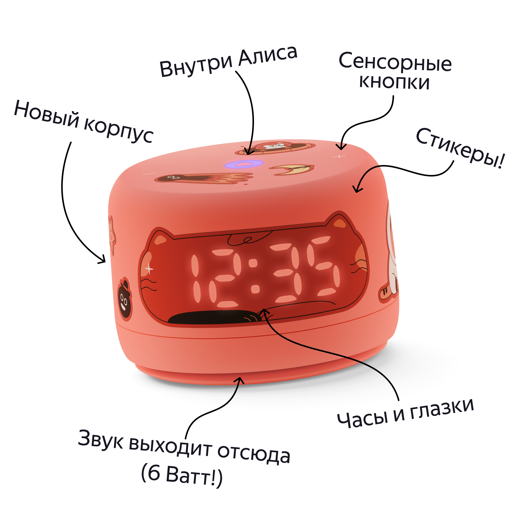 Умная колонка Новая Яндекс Станция Лайт 2 с Алисой на YaGPT, Фиолетовая