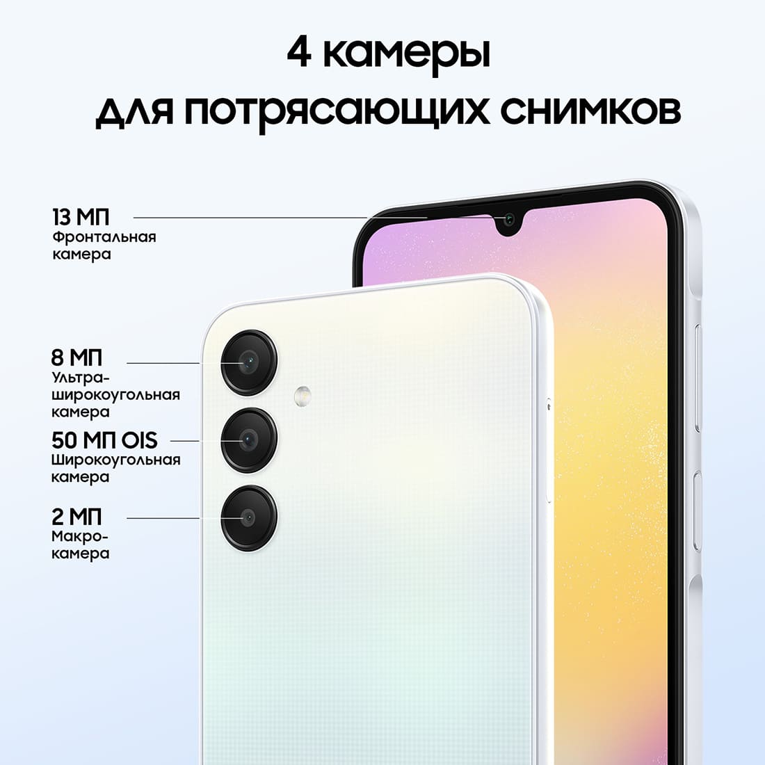 Samsung Galaxy A25 6/128Gb (2023) Light Blue, голубой