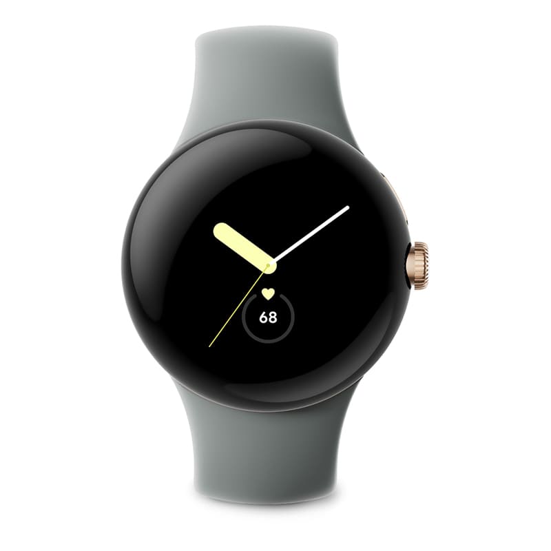 Умные часы Google Pixel Watch Bluetooth/Wi-Fi 41 мм Champagne Gold/Hazel Active, золотой