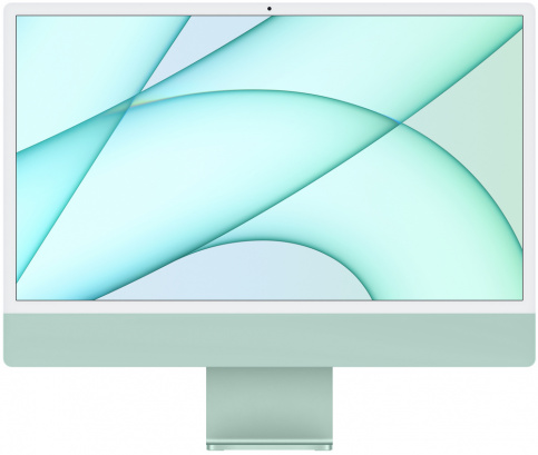 Apple iMac 24" Retina 4,5K, M1 (8-core GPU), 8 ГБ, 512 ГБ (зеленый)