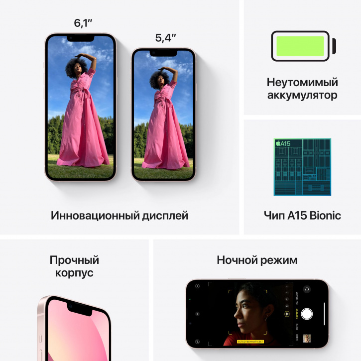 Apple iPhone 13 256GB розовый