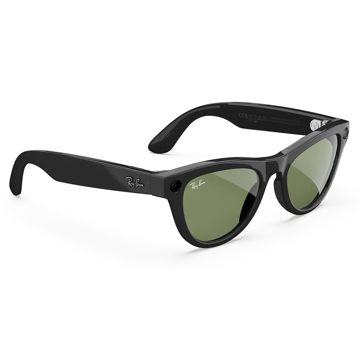 Умные очки Ray-Ban Skyler Gen 2 (RW4014), размер L, Shiny Black/G-15 Green