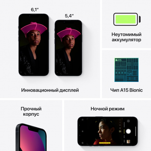 Apple iPhone 13 128GB темная ночь