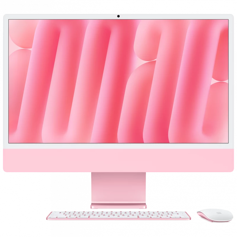 Apple iMac 24" Retina 4,5K, M4 (8C CPU, 8C GPU, 2024), MWUG3, 16 ГБ, 256 ГБ SSD, Розовый